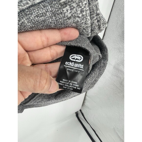 VTG Y2K Ecko Unltd Sweatshirt Full Zip Hoodie Rhino Logo Streetwear Mens 3X - Picture 9 of 15
